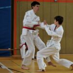 Sparring Männer Orange Jonas und Kai (von links)