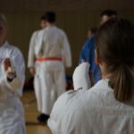 Sportkampf Frauen Allkategorie Simona und Annalena (von links)