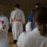 Sportkampf Frauen Allkategorie Simona und Annalena (von links)