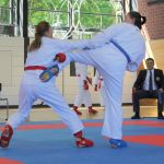 Alexandra im Finalkampf der Kategorie Frauen 9.-4. Kyu