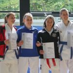 Siegerehrung: 3. Platz Elvira in der Frauen Oberklasse -68Kg